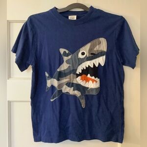 Mini Boden Boys 11-12 Shark Appliqué T-shirt